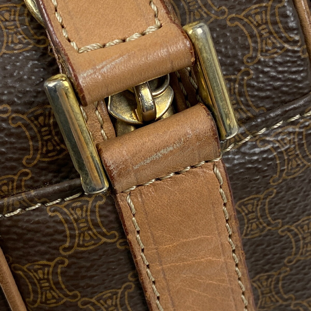 Celine Macadam Pattern Canvas Shoulder Bag Brown - image 5